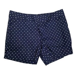 TOMMY HILFIGER Womens Sz 4 Navy Blue Polka Dot Casual Shorts